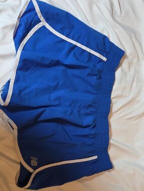 New Balance Women’s Blue Athletic Running Shorts with White Trim XL